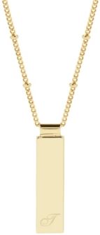 Maisie Initial Gold-Plated Pendant Necklace