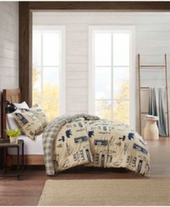 Flannel Full/Queen Comforter Lake Mini Set