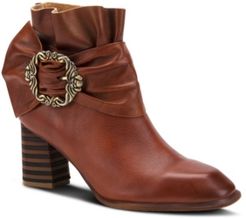 Milagros Architectural Heel Booties Women's Shoes