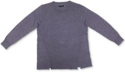 Crewneck Notch-Hem Sweater, Created for Macy's