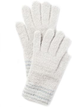 Striped-Cuff Chenille Gloves, Created for Macy's