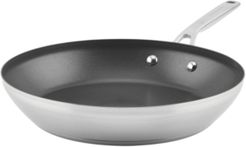 Brushed Stainless Steel Nonstick 12" Fry Pan