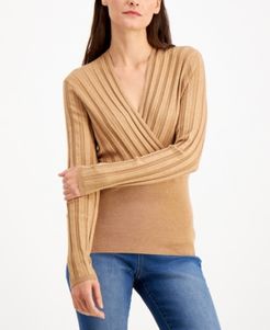 Inc Surplice Sweater, Created for Macy's