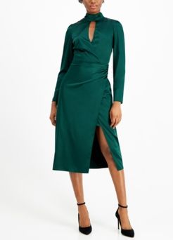 Maddie Keyhole Wrap Dress