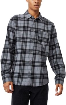 Washed Long Sleeve Check Shirt