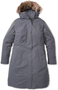 Chelsea Hooded Faux-Fur-Trim Coat