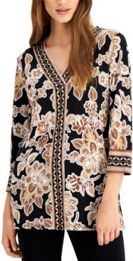 Plus Size Printed Tunic, Created for Macy's