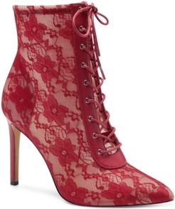 Inc Women's Indira Lace-Up Booties, Created for Macy's Women's Shoes