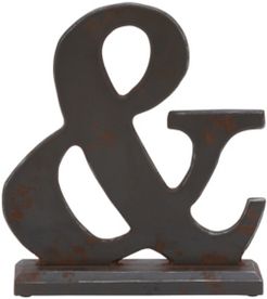 Large Wood and Ampersand Figurine Table Decor