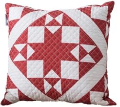 Little Stars Quilted Square Decorative Pillow, 18" L x 18" W