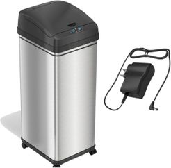 13 Gal Glide Sensor Trash Can with Wheels and Deodorizer