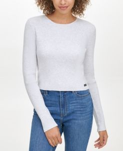 Ribbed Cropped Sweater