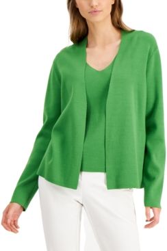 Petite Open-Front Cardigan, Created for Macy's