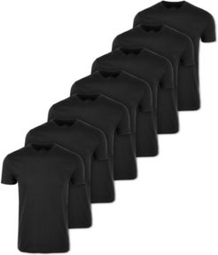 7-Pack Black Crewneck T-Shirts, Created for Macy's