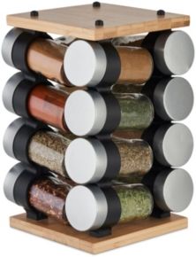 Blyth Classic Bamboo 16 Jar Carousel Spice Rack