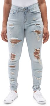 Juniors' Ripped Skinny Jeans