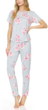 Annette Printed Knit Pajama Set