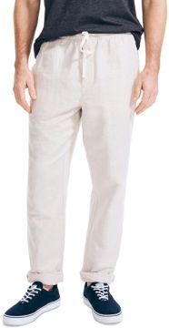 Classic Fit Drawstring Linen Pants