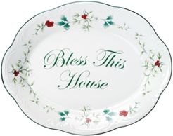 Winterberry "Bless This House" Platter