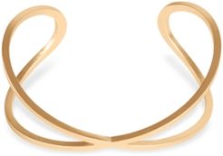 Gold-Tone Criss-Cross Cuff Bracelet