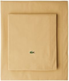 Lacoste Percale King Solid Sheet Set Bedding