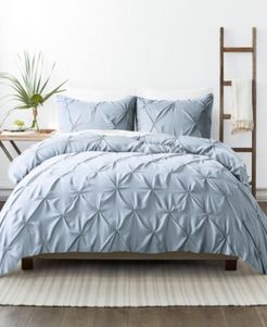 Home Collection Premium Ultra Soft 3 Piece Pinch Pleat Duvet Cover Set, King/California King Bedding