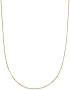 16" Flat Rolo Chain Necklace (1-3/8mm) in 14k Gold