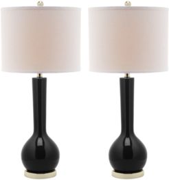 Set of 2 Mae Long Neck Ceramic Table Lamps