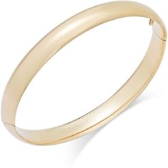 High Polish Bangle Bracelet in 14k Gold