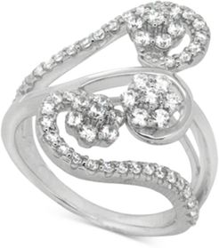 Diamond Abstract Statement Ring (1 ct. t.w.) in 14k White Gold, Created for Macy's