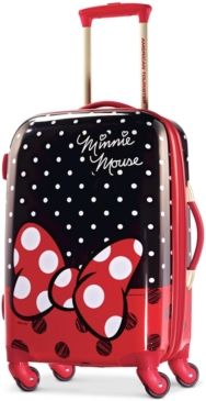 Disney Minnie Mouse Red Bow 21" Hardside Spinner Suitcase