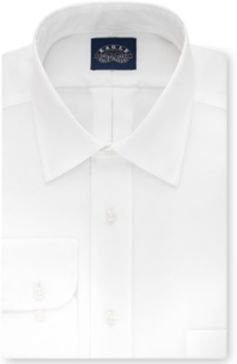 Big & Tall Classic-Fit Stretch Collar Non-Iron White Solid Dress Shirt
