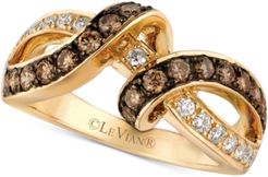 Chocolatier Diamond Interlocking Ring (7/8 ct. t.w.) in 14k Gold
