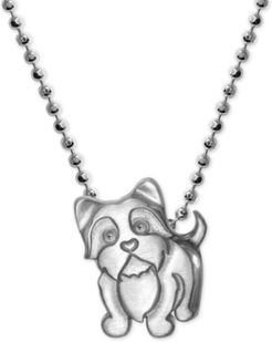 Yorkie Pendant Necklace in Sterling Silver