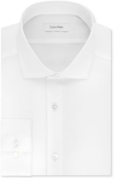 Steel Big & Tall Slim-Fit Non-Iron Performance Stretch Unsolid Solid Dress Shirt