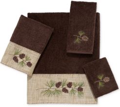 Pine Branch Cotton Embroidered Bath Towel Bedding