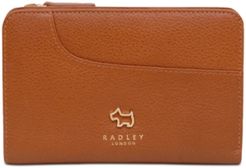 Pockets Medium Zip Around Leather Wallet