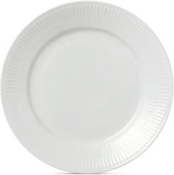 White Fluted Salad Plate