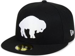 Buffalo Bills Black And White 59FIFTY Fitted Cap