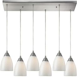 Arco Baleno 6- Light Pendant in Satin Nickel