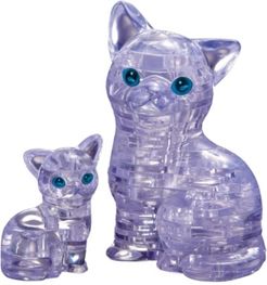 3D Crystal Puzzle - Cat with Kitten
