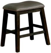 Calliope Dark Walnut Leatherette BarsTool (Set of 2)