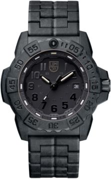 3502.bo Navy Seal Trident Black Carbon Bracelet Watch
