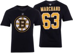 Brad Marchand Boston Bruins Authentic Stack Name & Number T-Shirt