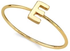 2028 14K Gold Dipped Initial Ring