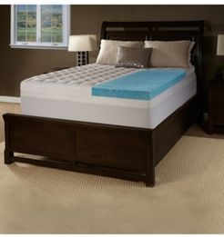 4.5" Comforpedic from Beautyrest Gel Queen Memory Foam with Fiber Topper Cover