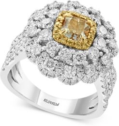 Limited Edition! Effy Hematian Diamond (3 ct. t.w.) Statement Ring in 18k Gold and White Gold