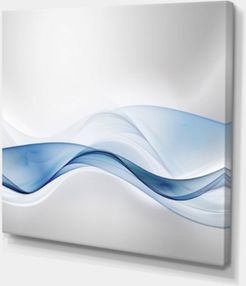 Designart 3D Wave Of Water Splash Abstract Canvas Art Print - 40" X 30"