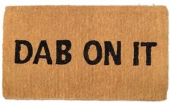 Doormat Dab On It 18" x 30", Extra Thick Handwoven, Durable Bedding