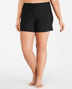 Plus Size Swim Shorts, Created for Macy's Women's Swimsuit